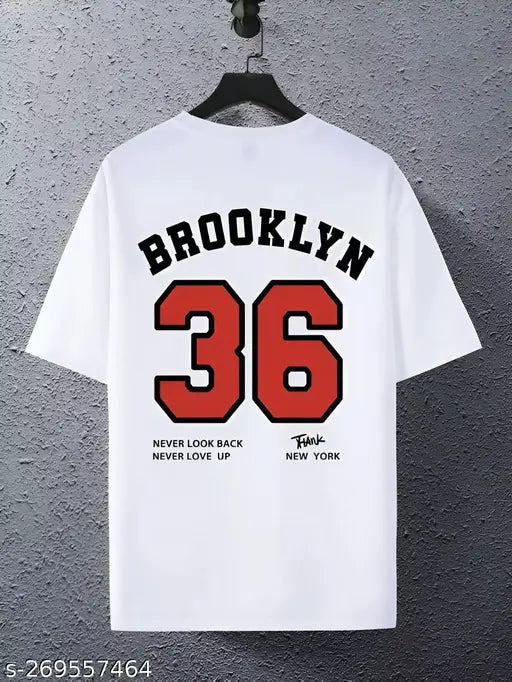 Men’s Oversized “Brooklyn 36” Printed T-Shirt – Street Style Classic
