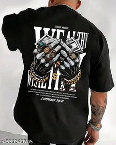 Men’s Trendy Graphic Printed Cotton T-Shirt