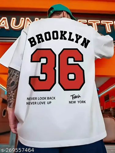 Men’s Oversized “Brooklyn 36” Printed T-Shirt – Street Style Classic