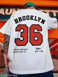 Men’s Oversized “Brooklyn 36” Printed T-Shirt – Street Style Classic