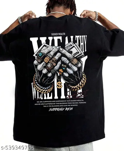 Men’s Trendy Graphic Printed Cotton T-Shirt