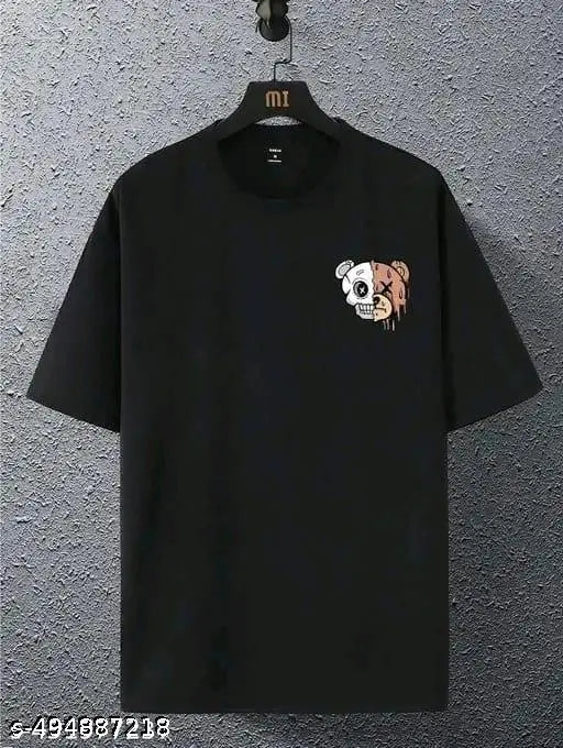 Men’s Boxy Fit Cotton Blend T-Shirt – Relaxed & Printed