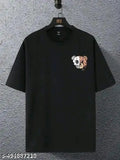 Men’s Boxy Fit Cotton Blend T-Shirt – Relaxed & Printed
