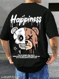 Men’s Boxy Fit Cotton Blend T-Shirt – Relaxed & Printed
