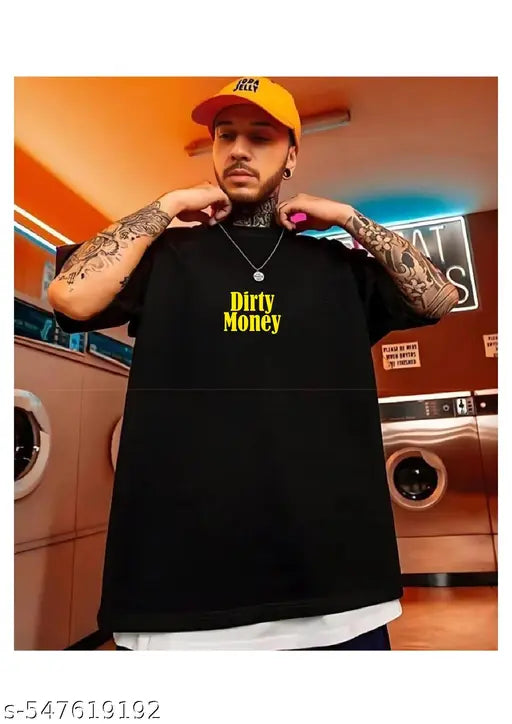 Men’s Oversized Printed T-Shirt – Front & Back Statement Design