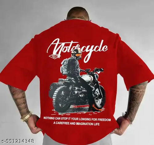 Men’s Casual Oversized Printed T-Shirt – Soft Cotton Blend